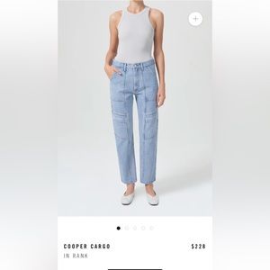 Agolde Cooper cargo jeans in Rank